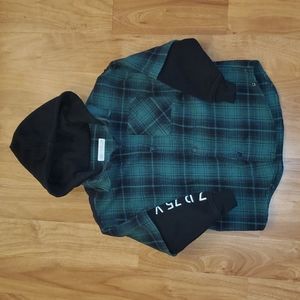 Zara Flannel Hoodie